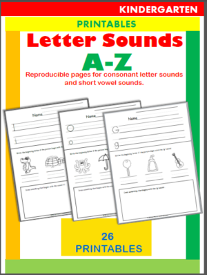 Letter Sounds Workbook Beginning Readers