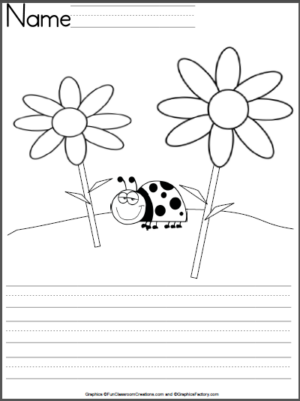 Ladybug Writing Template for Kindergarten | Made By Teachers