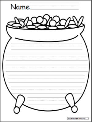 Pot of Gold Writing Page - Made By Teachers