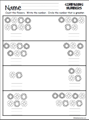 Write the Numbers 1 to 20 on the Flowers - Made By Teachers