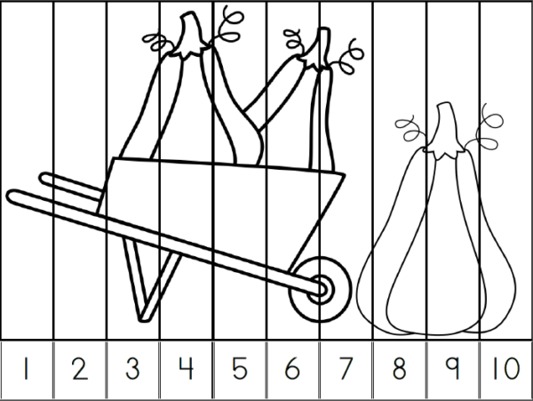 Kindergarten Pumpkin Math Puzzle 1 10 Made By Teachers