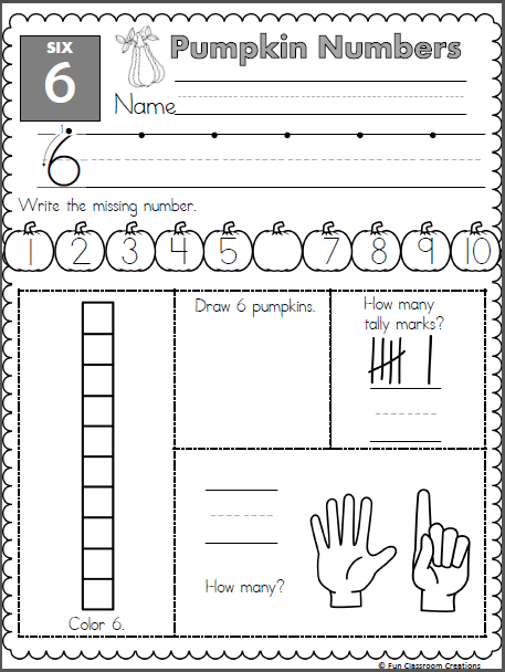 number 6 worksheet for harvest time made by teachers