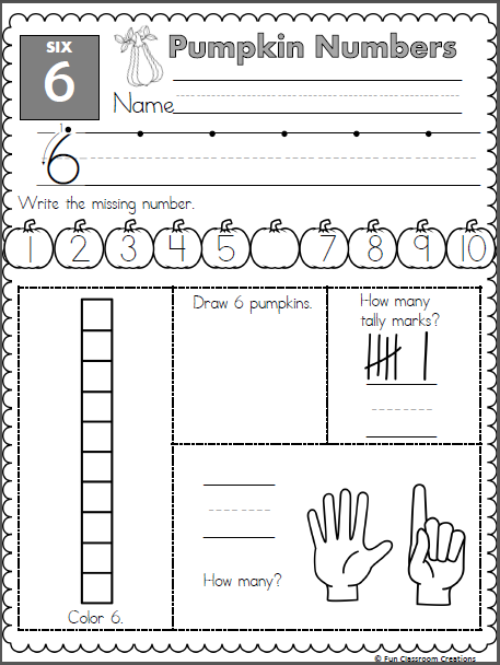 Number 6 Tracing And Colouring Worksheet For Kindergarten