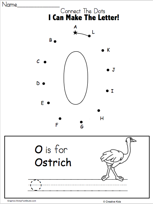 dot to dot for kids alphabet