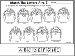 Thanksgiving Letter Matching (A-I) - Made By Teachers