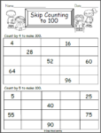 math worksheet counting by 4s and 5s made by teachers