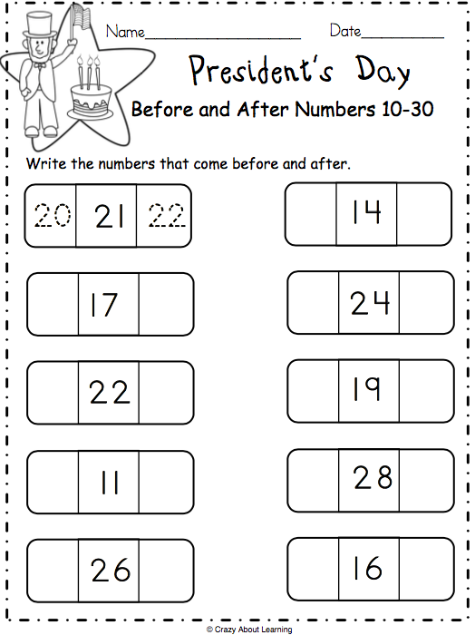 free president s day math worksheet made by teachers