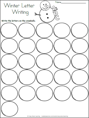 Snowball Letter Writing Worksheet | Made By Teachers