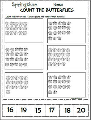 Free Spring Butterfly Math Worksheet - Made By Teachers