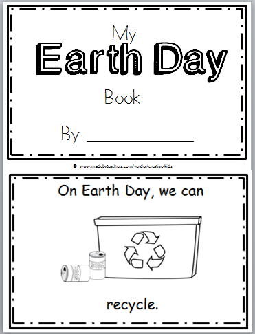 free earth day mini book for kindergarten made by teachers