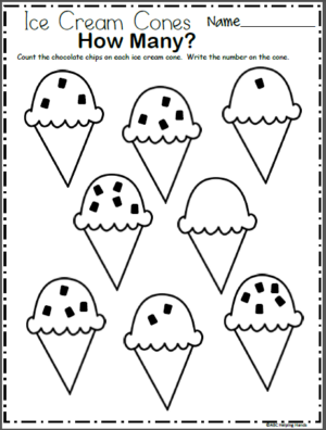 Free Ice Cream Numbers Worksheet - Made By Teachers