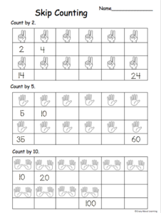 free skip counting by 2s 5s and 10s worksheet made by teachers