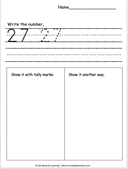 Exploring Number 27 Worksheet | Made By Teachers