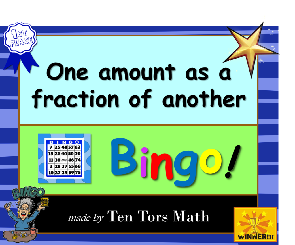 One Quantity As A Fraction Of Another Game Made By Teachers