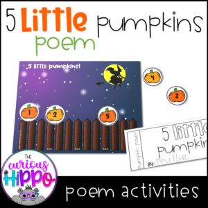 5 Little Pumpkins Poem Activities worksheet