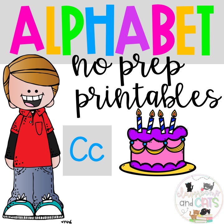 Back to school Letter of the Week Alphabet- Letter Cc