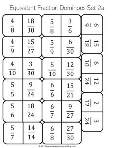 Equivalent Fraction Dominoes - Made By Teachers