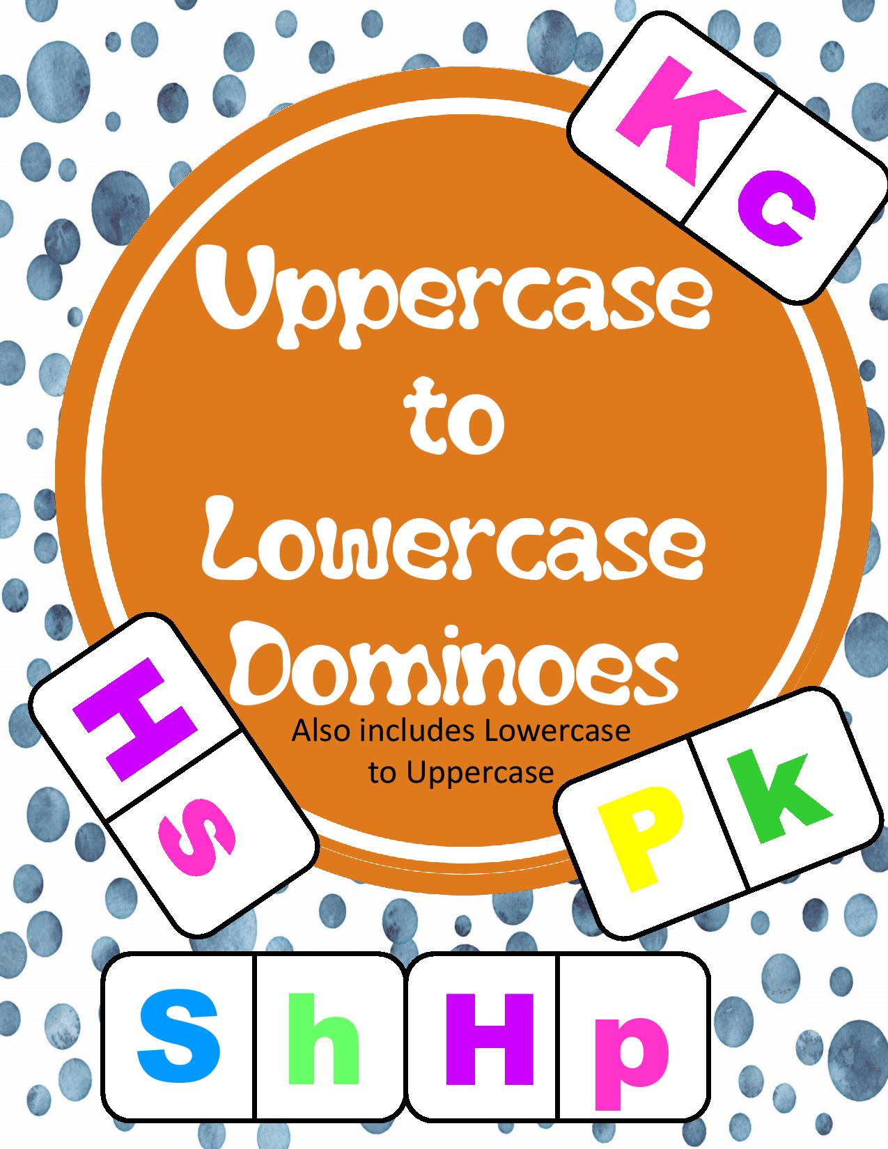 Uppercase To Lowercase Alphabet Dominoes Made By Teachers