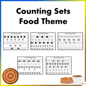 Counting Practice Sheets Food Theme