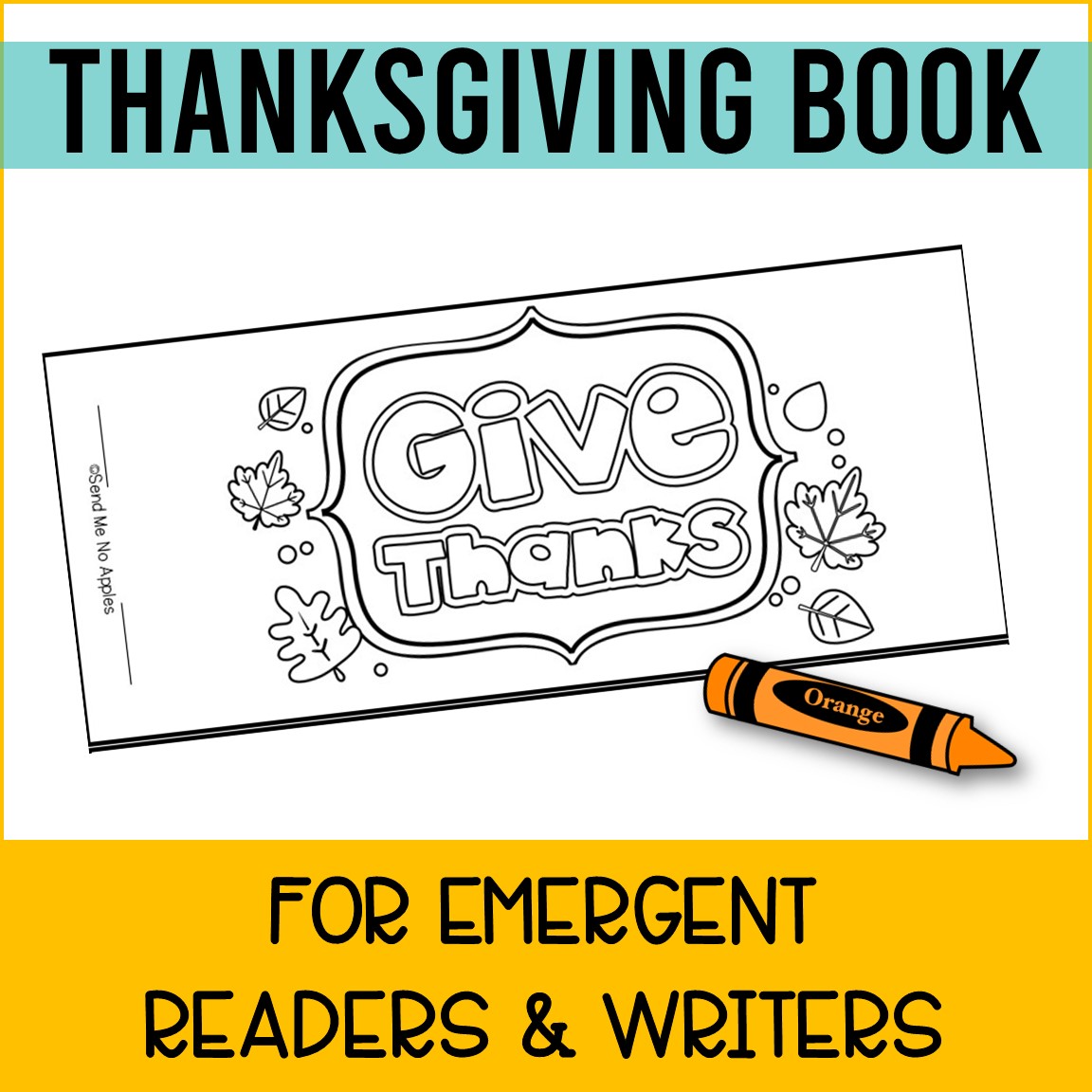 Thanksgiving Mini Book for Emergent Readers with Predictive Text