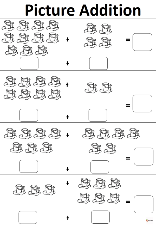 Picture Addition (Add to 20) Made By Teachers
