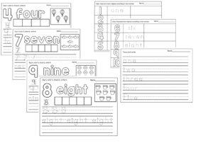 number words worksheets 1 10 madebyteachers