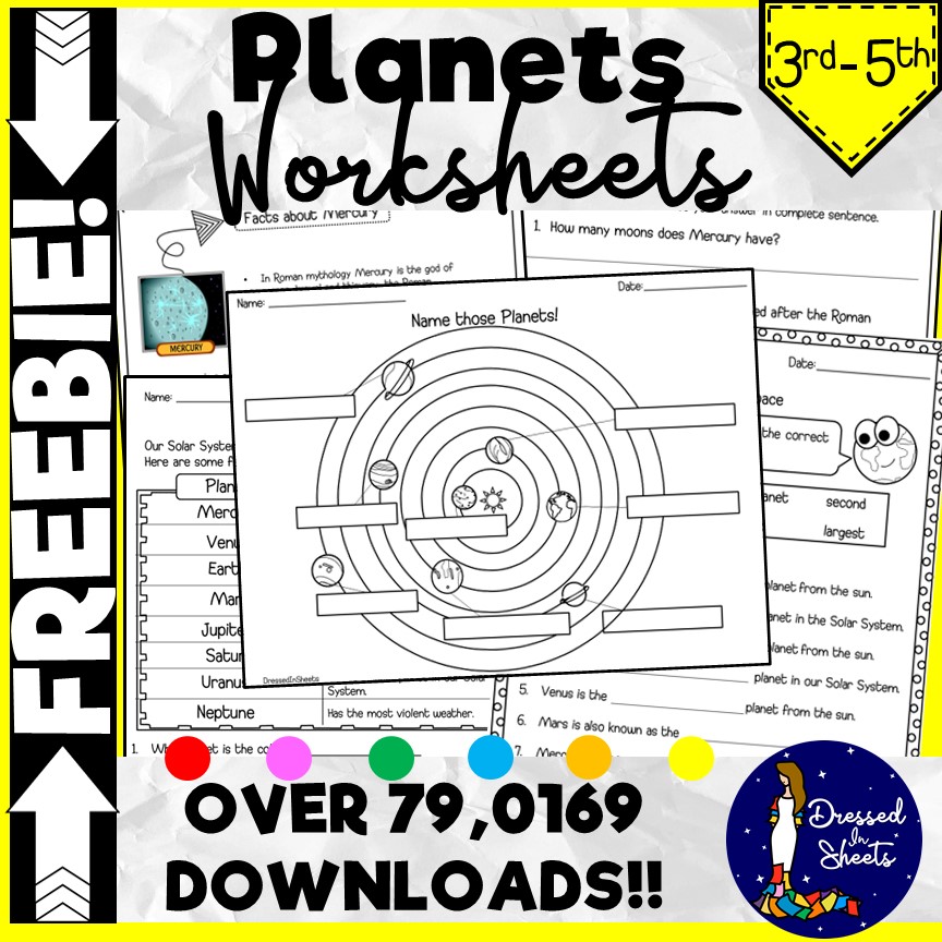 FREEBIE Planets Worksheets Made By Teachers