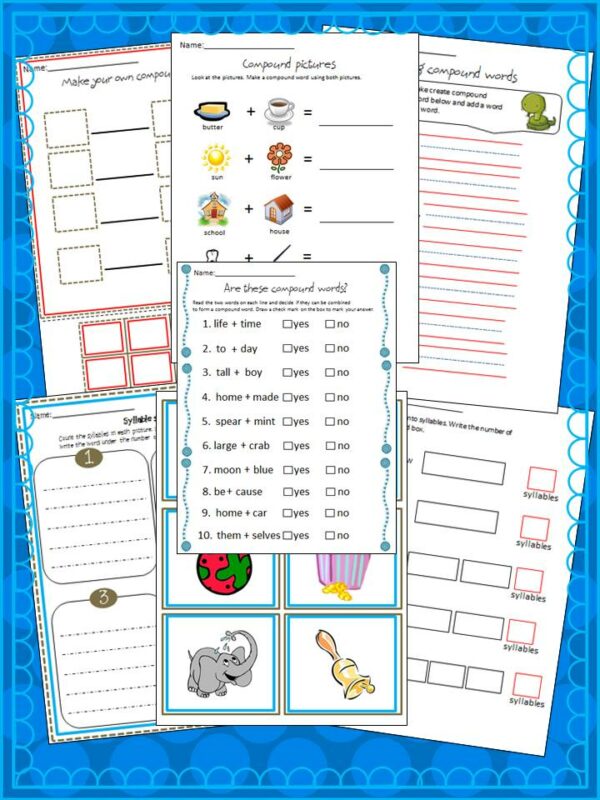 syllables worksheets 36 made by teachers