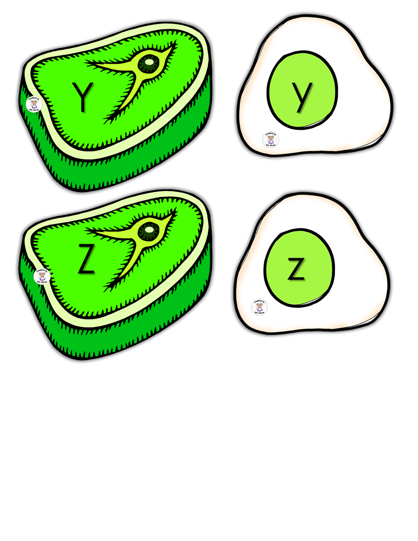 Alphabet Letters Green Eggs and Green Ham Made By Teachers