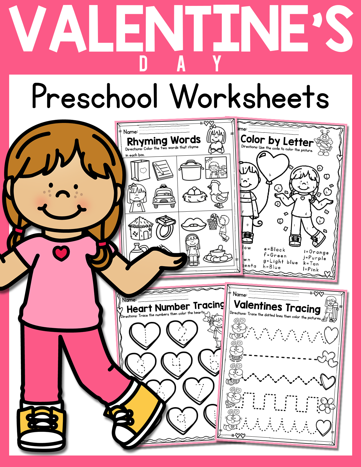 Valentine s Day Preschool Worksheets (February) Made By Teachers