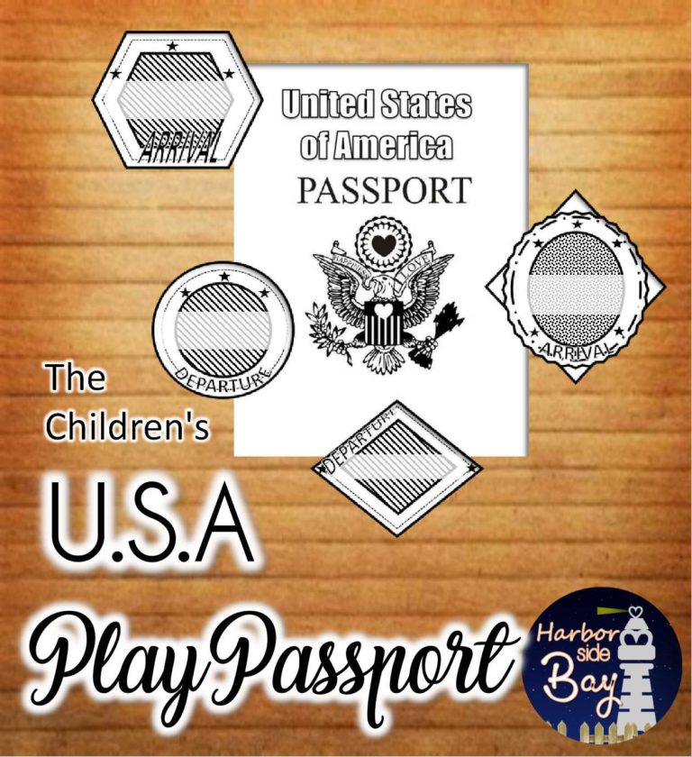 Passport U.S.A Children's Play passport - Made By Teachers