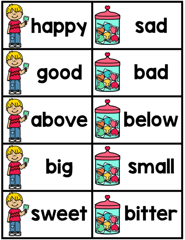 Synonym And Antonym Matching Cards February LITERACY CENTER Made By Synonym And Antonym Matching Cards February LITERACY CENTER Made By