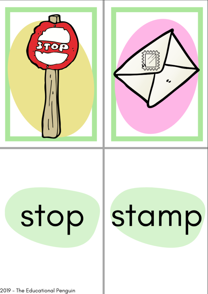 Blends SN-, SP-, ST-, TR- Flash Cards - Made By Teachers