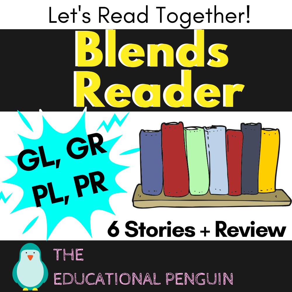 Blend Reading Worksheet - GL GR PL PR Sound