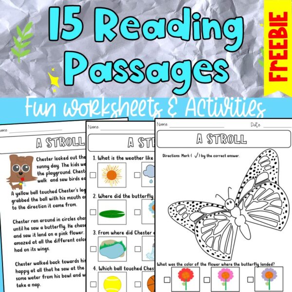FREEBIE - 15 Reading Passages for 2nd or 3rd Graders - Made By Teachers