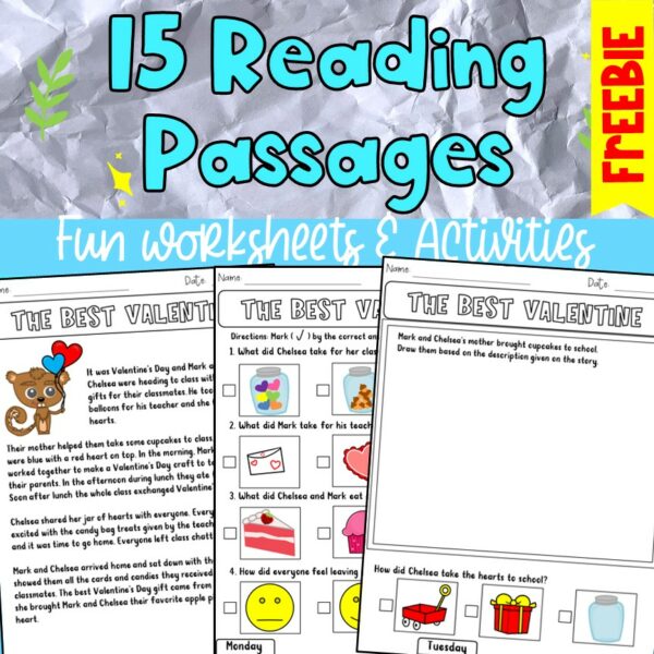 FREEBIE - 15 Reading Passages for 2nd or 3rd Graders - Made By Teachers