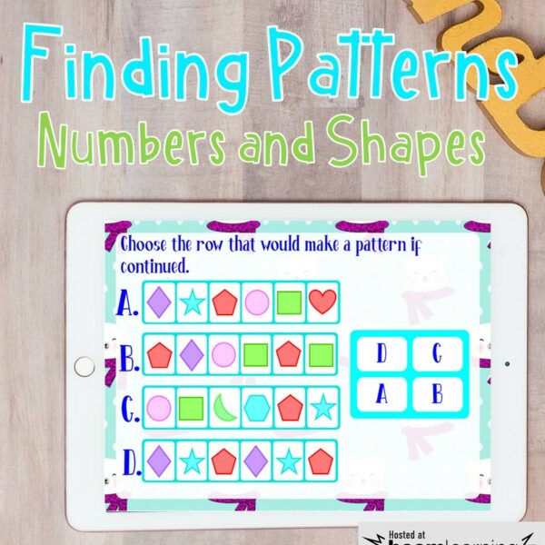 Finding Patterns in Numbers and Shapes BOOM Cards | Made By Teachers