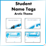 Editable Name Tags, Labels, and Student Awards Arctic Theme Bundle ...