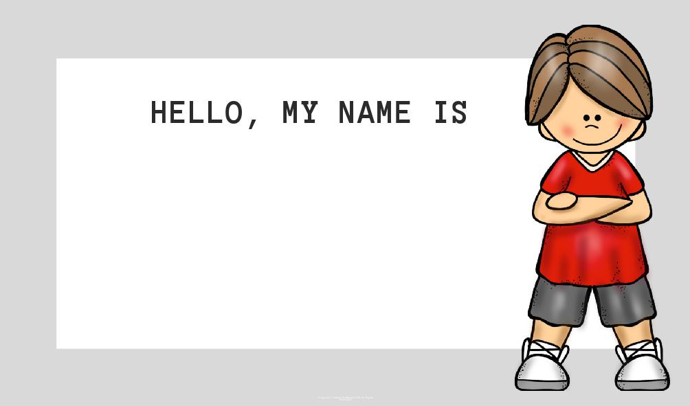 Editable Name Tags Kids Edition Volume 1 Made By Teachers