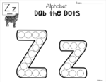 Alphabet Worksheets Dab-a-Dot - Made By Teachers