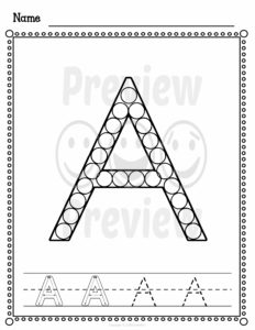 Alphabet and Number Worksheets Bingo Dabber - Made By Teachers