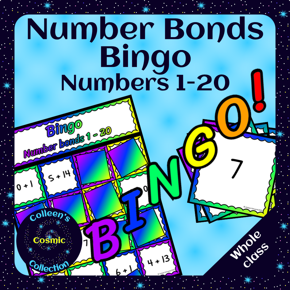 number bonds bingo for numbers 1 20 for your whole class