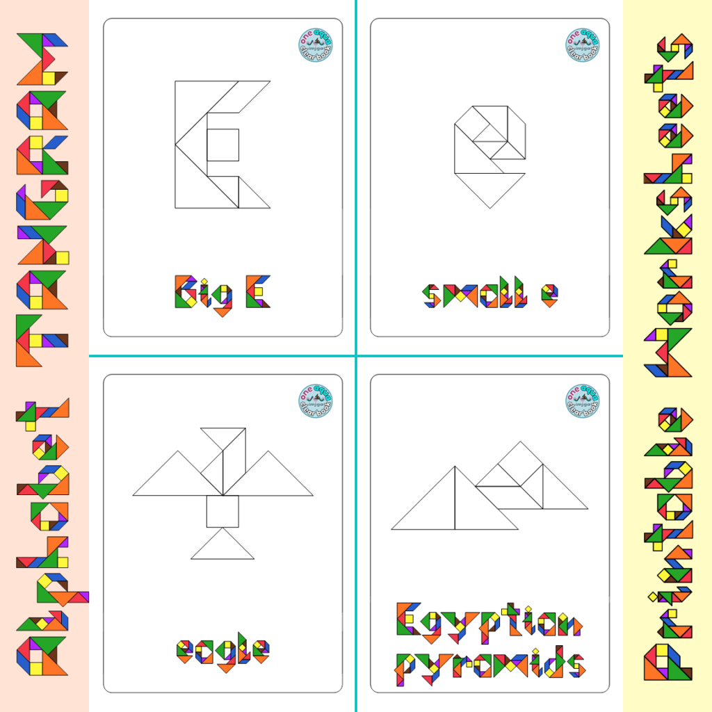 alphabet tangram worksheets made by teachers