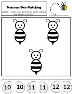 preschool number matching activity worksheets made by teachers