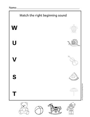 Beginning Sound Matching Worksheet - Made By Teachers