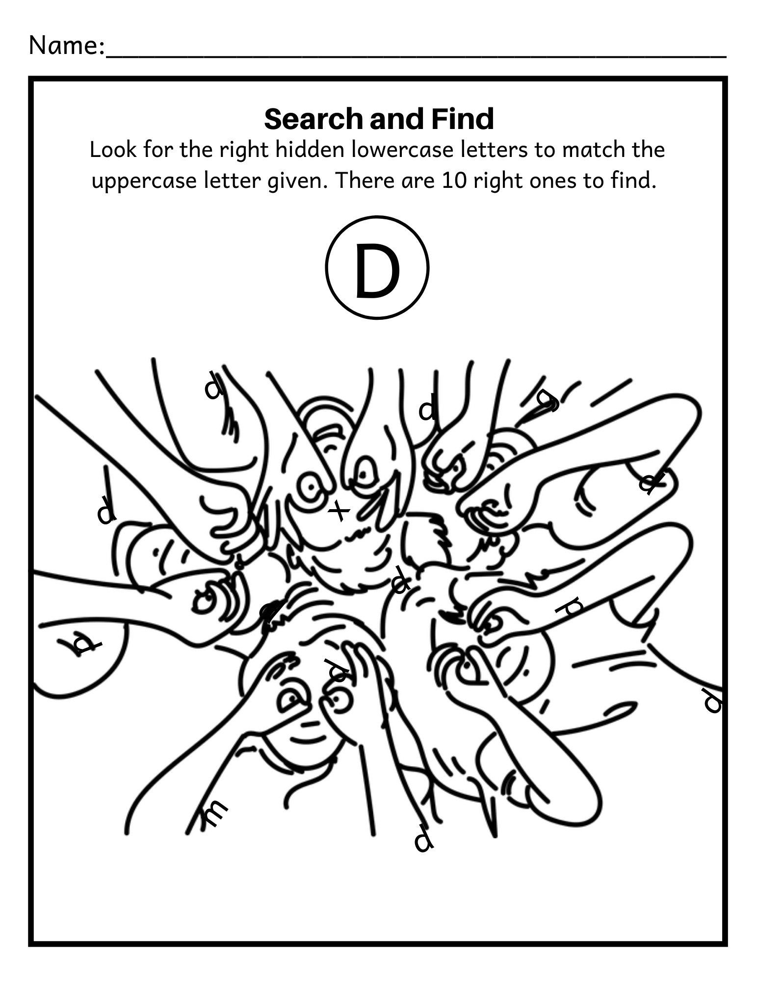 Preschool Lowercase Activity Worksheet (Search & Find) - Made By Teachers