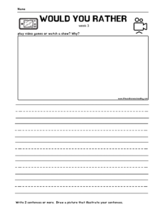 1st Grade Writing Prompt - Made By Teachers