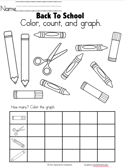 free back to school kindergarten math worksheet made by teachers