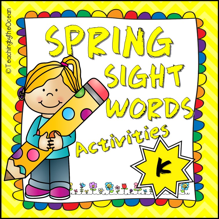 Kindergarten Sight Words Worksheets Spring Themed Made By Teachers