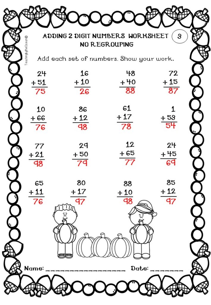 Fall Preschool Worksheets Fall Preschool Worksheets